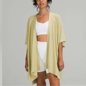 Lululemon Merino Wool Short Sleeve Wrap Dew Green M/L